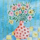 FLORES EN  EL HOGAR. Mi Proyecto del curso: Creación de paletas de color con acuarela. Un proyecto de Ilustración tradicional, Bellas Artes, Pintura, Pintura a la acuarela y Teoría del color de Isabel Uribe Moya - 14.01.2022