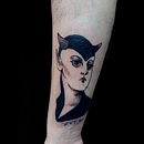 Il mio progetto del corso: Design di tatuaggi Blackwork. Projekt z dziedziny Trad, c, jna ilustracja, Ilustracja c, frowa i Projektowanie tatuaż użytkownika Gavino Pulinas - 19.12.2021