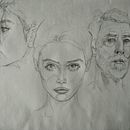 My project in Portrait Sketchbooking: Explore the Human Face course. Un proyecto de Bocetado, Dibujo, Dibujo de Retrato, Dibujo artístico y Sketchbook de Elías Cueik - 14.01.2022