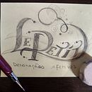 My project in Introduction to Custom Lettering course. Een project van  Belettering, Digitale belettering,  H y lettering van Priscila Medeiros - 16.01.2022
