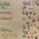Mi Proyecto del curso: Dibujo y hand lettering creativo para principiantes. Een project van Traditionele illustratie,  Belettering,  Tekening,  H y lettering van Caroll Muñoz Romero - 16.01.2022