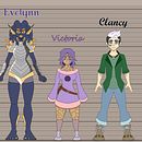 Character line up from last year . % Nick Sandoval tarafından hazırlanan Geleneksel illüstras, Ve on projesi - 01.16.2022
