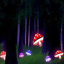 Mushroom forest. Projekt z dziedziny Trad, c i jna ilustracja użytkownika Nivedita Nandini - 16.01.2022