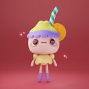 Mój projekt z kursu: Tworzenie postaci 3D w estetyce kawaii z użyciem Blender. Traditional illustration, Character Design, Digital Illustration, 3D Modeling, and Manga project by hanna_1746535596 - 01.17.2022