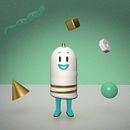 Mi Proyecto del curso: Diseño de personajes en Cinema 4D: del boceto a la impresión 3D. Een project van Traditionele illustratie, 3D, 3D-animatie y 3D-karakterontwerp van Jesus Tendero - 16.01.2022