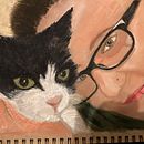 Mein Kursprojekt: Ausdrucksstarke Porträtzeichnung mit Pastellkreide. Traditional illustration, Fine Arts, Drawing, Portrait Drawing, and Artistic Drawing project by ilse_steinert - 01.18.2022