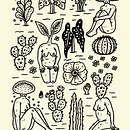 Plant babes/ Something from my portfolio. Ilustração tradicional projeto de camihex - 18.01.2022
