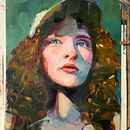 Mein Kursprojekt: Moderne Porträtmalerei mit Ölfarben. Traditional illustration, Fine Arts, Painting, and Oil Painting project by Silke Neumann - 01.18.2022