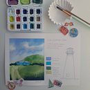 Meu projeto do curso: Caderno de viagem em aquarela by Bruna Germano @thebrubsarts. Un projet de Illustration traditionnelle, Aquarelle, Illustration architecturale , et Carnet de croquis de Bruna Germano - 18.01.2022
