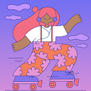 Skate To Me. Een project van Traditionele illustratie van Hello Vonnie - 18.01.2022