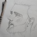 Il mio progetto del corso: Ritratto su blocco da disegno: esplora il volto umano . Schițe, Desen, Desen de portret, Desen artistic și Caiet de schițe de barbaramilano1976 - 01.18.2022