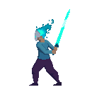 Mi Proyecto del curso: Animación de personajes en pixel art para videojuegos. Een project van Karakteranimatie, Videogames, Pixel art y Videogame-ontwikkeling van Leo Leguizamon - 18.01.2022