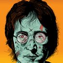 Zomb Lennon. Traditional illustration, Drawing, Digital Illustration, Digital Drawing, and Comic project by Héctor Sánchez Azores - 08.26.2013