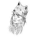 Meu projeto do curso: Desenho e ilustração digital de tatuagens com o Procreate. Un proyecto de Ilustración tradicional, Diseño gráfico, Ilustración digital, Diseño de tatuajes y Dibujo digital de Joyce Ackermann Cavalcanti - 20.01.2022