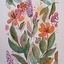 Meu projeto do curso: Aquarela floral: conecte-se com a natureza. Traditional illustration, Painting, Watercolor Painting, and Botanical Illustration project by Julia C B Gianordoli - 01.20.2022