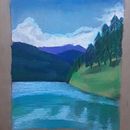 Meu projeto do curso: Desenho de paisagem com giz de cera e pastel: brinque com a luz. Ilustração tradicional, Artes plásticas, Desenho a lápis, Desenho, e Desenho artístico projeto de Maria Souza - 20.01.2022