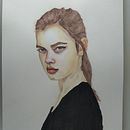 Mi Proyecto del curso: Retrato en acuarela a partir de una fotografía . Ilustrație tradițională, Pictură în acuarelă și Desen de portret de montseferrando - 01.21.2022