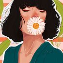 Meu projeto do curso: Técnicas de ilustração com aquarela digital. Projekt z dziedziny Trad, c, jna ilustracja, Ilustracja c, frowa, Malowanie akwarelą, Portret, R, sunek c i frow użytkownika Rasmana Ákila Nunes Ferreira - 21.01.2022