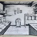 Dibujo en perspectiva. Desenho projeto de Dana Gutz Monts - 22.01.2022