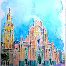 Mi Proyecto del curso: Dibujo arquitectónico con acuarela y tinta. Esboçado, Desenho, Pintura em aquarela, Ilustração arquitetônica, Sketchbook e Ilustração com tinta projeto de Benjamín Martínez Ortí - 22.01.2022