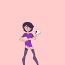 My project in Animation from Scratch with Adobe Animate course (Bat Girl) . Grafică în mișcare, Animație, Design de caractere, animație 2D, Stor, telling, Stor și board de daniel_ansoka - 01.22.2022