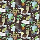 Motif illustré "Tea Time" (Procreate & Photoshop) Ein Projekt aus dem Bereich Musterdesign, Botanische Illustration, Digitale Illustration, Traditionelle Illustration und Aquarellmalerei von Nelly Glassmann - 22.01.2022