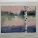 Aspen Tree: Proyecto final de Atmospheric Landscapes in Watercolor Ein Projekt aus dem Bereich Traditionelle Illustration von María Teresa Vannini - 23.01.2022