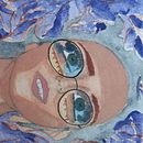 Mi Proyecto del curso: ENTRE VIOLETAS. Ilustração tradicional, Artes plásticas, Pintura, Desenho, Pintura em aquarela, Desenho de retrato, e Desenho artístico projeto de Andrea Taveira - 24.01.2022