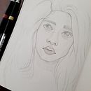 My project in Portrait Sketchbooking: Explore the Human Face course. Een project van  Schetsen,  Tekening,  Portrettekening,  Artistieke tekening y Sketchbook van Chamila Perera - 25.01.2022