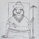 Meu projeto do curso: Introdução à criação de personagens estilo cartoon. Projekt z dziedziny Trad, c, jna ilustracja, Projektowanie postaci,  R i sunek użytkownika Maria Luiza Minelli - 24.01.2022