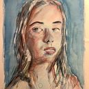 Mon projet du cours : Portrait artistique à l’aquarelle. Fine Arts, Painting, Watercolor Painting, and Portrait Drawing project by rtaquet - 01.22.2022