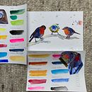 Mein Kursprojekt: Illustriere Vögel mit expressiven Aquarelltechniken. Projekt z dziedziny Trad, c, jna ilustracja, Malowanie akwarelą, R, sunek realist, czn, Ilustracja naturalist i czna użytkownika Maja - 25.01.2022