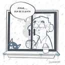 Día de lluvia. Traditional illustration, Character Design, and Comic project by Marta Farré Foj - 01.25.2022