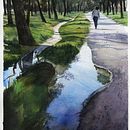 Mi Proyecto del curso: Paisajes naturales en acuarela. Un progetto di Belle arti, Pittura e Pittura ad acquerello di Julio Carlos Martínez López - 26.01.2022