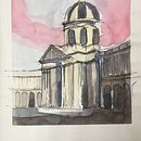 My project in Architectural Sketching with Watercolor and Ink course. Un projet de Esquisse , Dessin, Aquarelle, Illustration architecturale, Carnet de croquis et Illustration à l'encre de Priscilla Umhauer - 26.01.2022