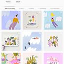 Mi Proyecto del curso: Creación de un porfolio de ilustración en Instagram. Un projet de Illustration traditionnelle, Réseaux sociaux, Illustration numérique, Gestion de portefeuille, Instagram, Design pour les réseaux sociaux , et Gestion et productivité de Lidia Cal - 28.01.2022