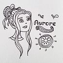 Mon projet du cours : Initiation au doodling créatif et au lettering manuel. Traditional illustration, Lettering, Drawing, H, and Lettering project by Aurore D - 01.29.2022