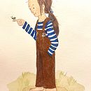 A self portrait. Ilustração tradicional projeto de Pernilla Danielsson - 29.01.2022