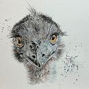 My project in Expressive Animal Portraits in Watercolor course. Un projet de Illustration traditionnelle, Aquarelle, Dessin réaliste et Illustration naturaliste de Johanna Reid - 29.01.2022