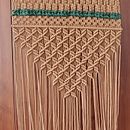 Mi Proyecto del curso: Macramé: nudos básicos y complejos. Un projet de Création d'accessoires, Design d'intérieur, Décoration, Art textile, Macramé , et Design textile de Giovanna Villavicencio - 01.11.2021
