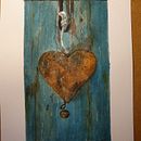 My rusty heart. Een project van Schilderij, Aquarelschilderen, Traditionele illustratie y  Beeldende kunst van Tatiana Krawczyk - 30.01.2022