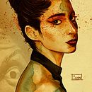 Mi Proyecto del curso: Retrato ilustrado con Procreate. Ilustração tradicional, Ilustração vetorial, Ilustração digital, Desenho de retrato, e Cinema, Vídeo e TV projeto de Angel Lidon - 30.01.2022
