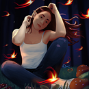 Firelight - My project in Character Digital Painting: Creating Magical Scenes course. Een project van Traditionele illustratie, Ontwerp van personages, Digitale illustratie, Digitale tekening y  Digitaal schilderij van Edmi - 30.01.2022