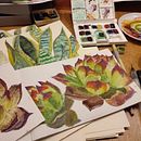 Mój projekt z kursu: Szkicownik botaniczny: ilustracja jako sztuka medytacji. Projekt z dziedziny Trad, c, jna ilustracja, Sketching,  R, sunek, Malowanie akwarelą, R, sunek botaniczn i Sketchbook użytkownika Gabriela Minorka - 30.01.2022