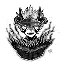 Meu projeto do curso: ASTA, BLACK CLOVER. Un proyecto de Diseño de tatuajes de windsor barbosa - 30.01.2022