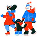 Various illustrations for our shop and social media. Un proyecto de Ilustración tradicional de YUK FUN - 01.02.2022