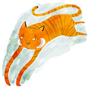 year of the tiger. Traditional illustration project by Renata Galindo - 02.01.2022