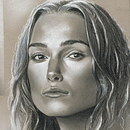 Keira Knightley. Traditional illustration, Fine Arts, Sketchbook, Artistic Drawing, Realistic Drawing, Portrait Drawing, Drawing, and Pencil Drawing project by Jose Luis Rugilo - 02.01.2022