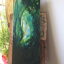 Painting on wood - acrylics and acrylic ink Ein Projekt aus dem Bereich Bildende Künste von Hannah - 01.02.2022