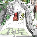 Mi Proyecto del curso: Plaza Tlaxcoaque. Un proyecto de Arquitectura, Paisajismo, Modelado 3D, Arquitectura digital, Ilustración arquitectónica y Visualización arquitectónica de Bruno Arancibia - 02.02.2022